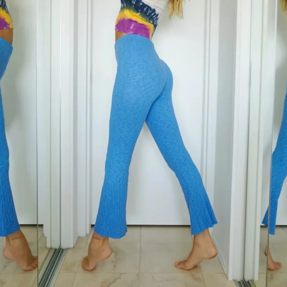 Urban Outfitters rosie ribbed flare pants